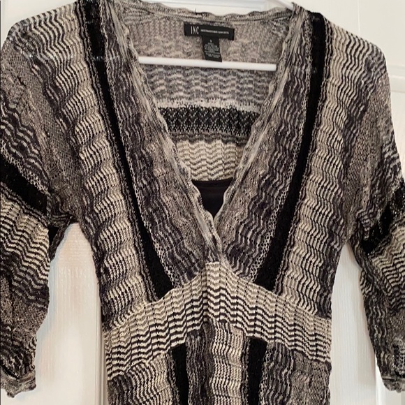 Silver and black knit dress - Picture 2 of 3